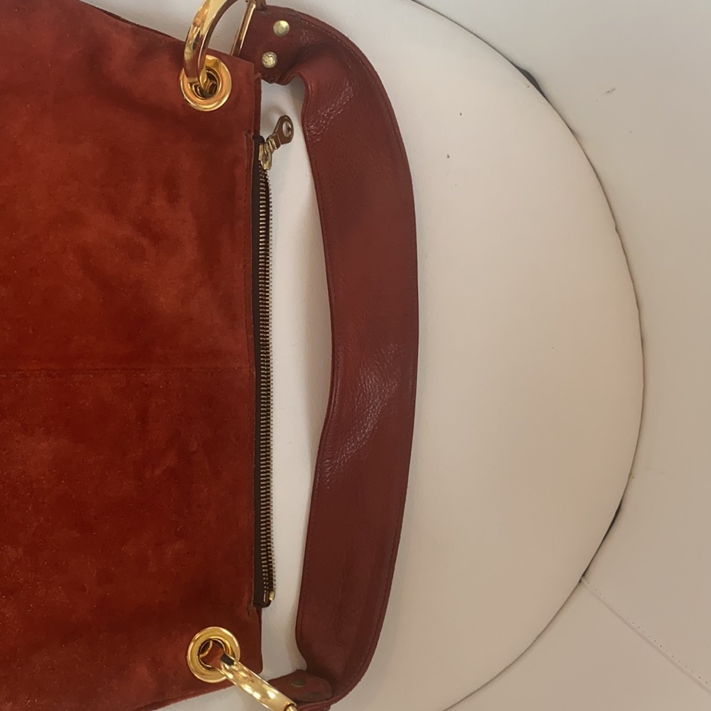 Christopher Kon | Rust suede leather small hobo - Picture 10 of 13
